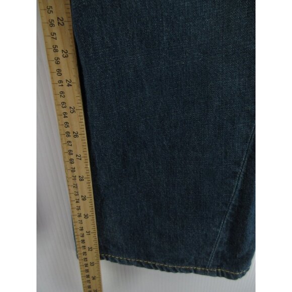 True Religion Jeans 31 Joey Big T Flare Denim Embroidered Y2K 31X33 - Picture 5 of 13